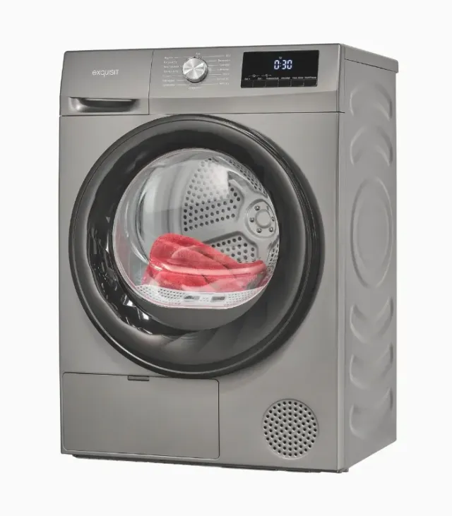 EXQUISIT TWP703-010E sèche-linge gris titane