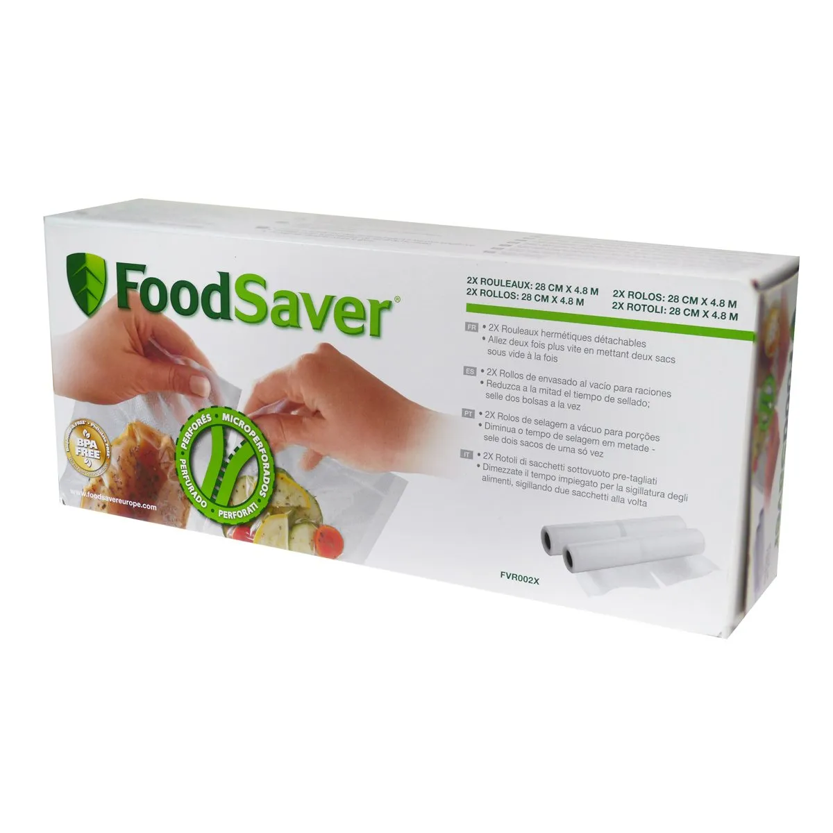 FOOD SAVER FSR2002I rouleaux de sacs sous vide 20 cm, 2 pièces