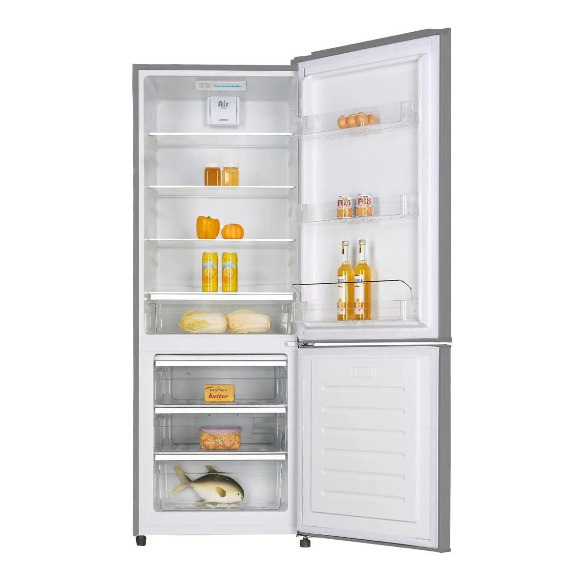 FRIGELUX RC425XE réfrigérateur combiné 426 L inox froid brassé