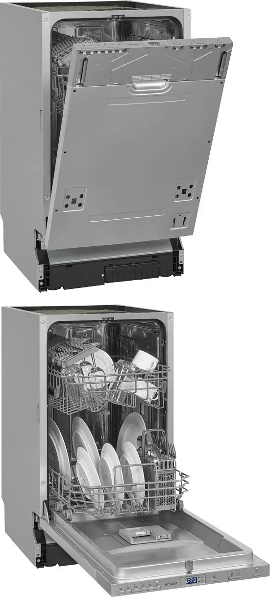 EXQUISIT EGSP2109-E-030E lave-vaisselle encastrable argent