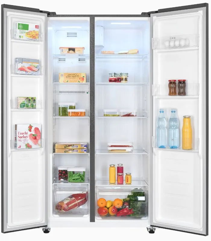 EXQUISIT SBS546-040D réfrigérateur américain anthracite