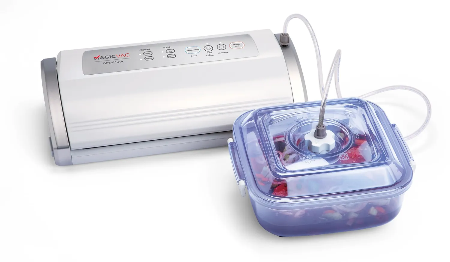 Magic Vac Dinamika machine sous vide alimentaire argent blanc