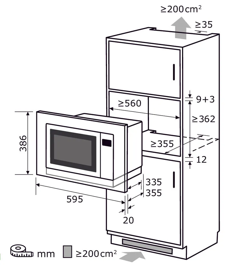 EXQUISIT EMW25-G-020 micro-ondes encastrable blanc