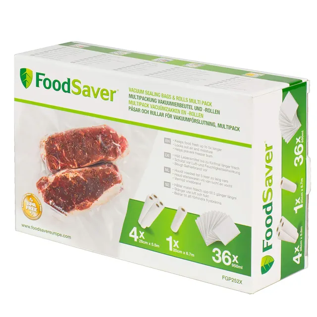 FoodSaver sacs et rouleaux sous vide 5 rouleaux et 36 sacs sans BPA