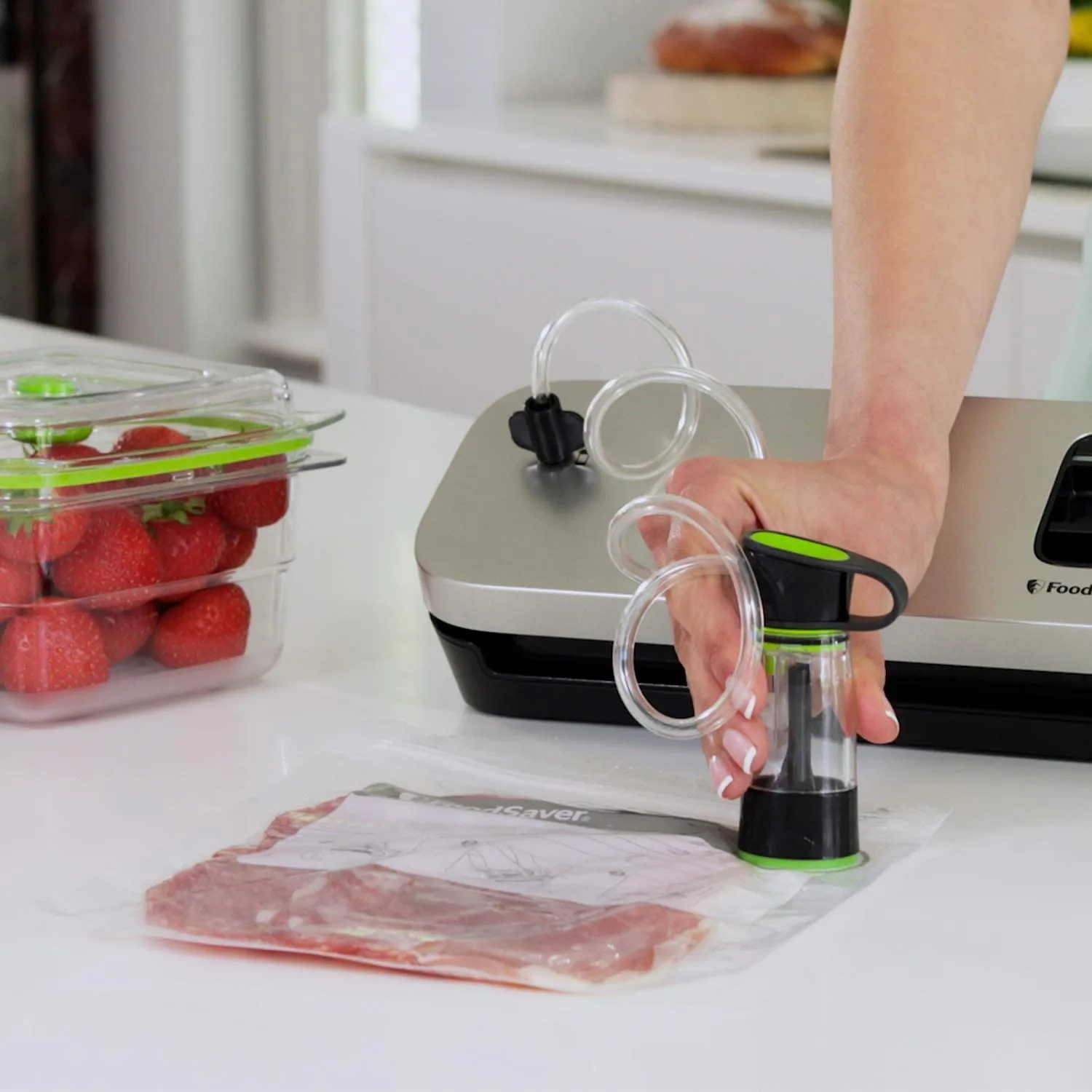 FoodSaver sacs sous vide à glissière 3,8 l, lot de 20, réutilisables