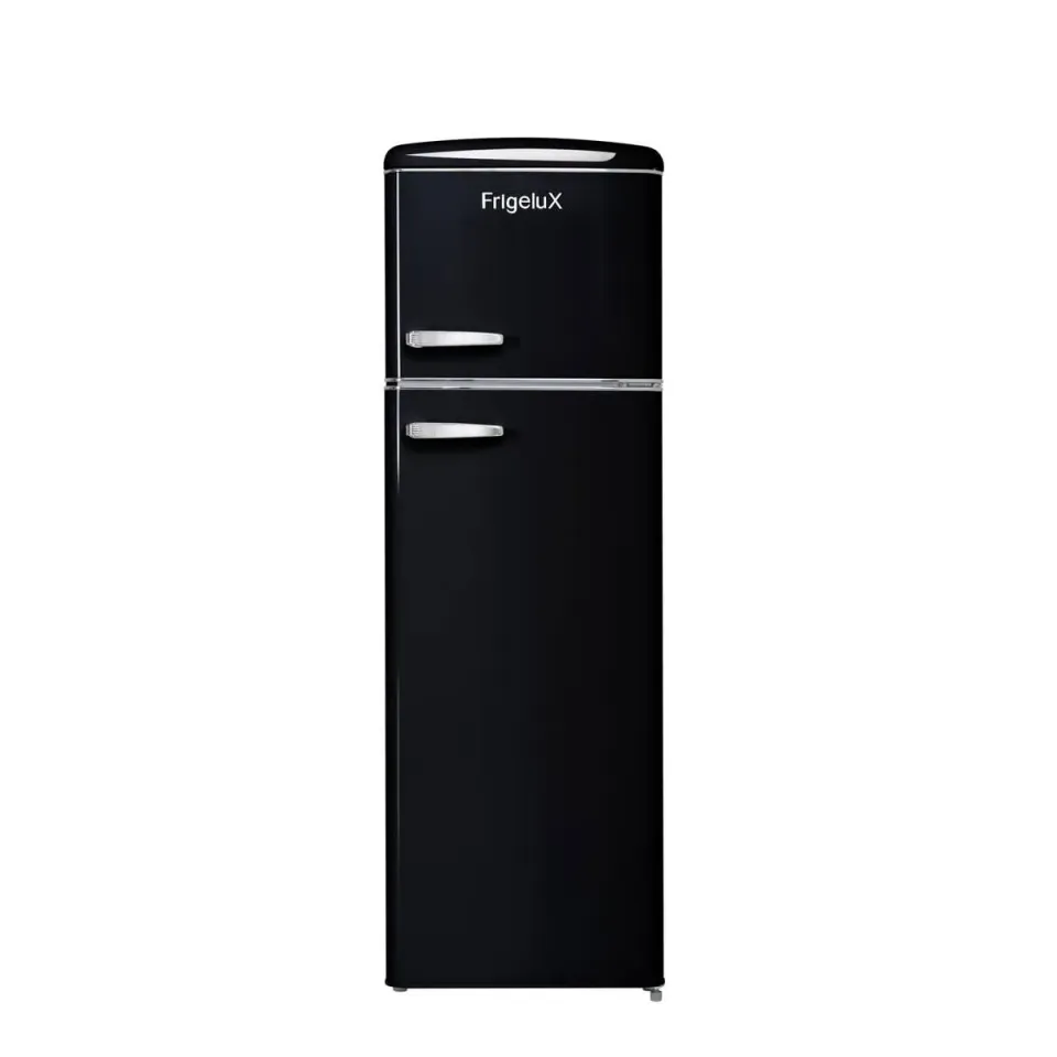 FRIGELUX RFDP246RND réfrigérateur 2 portes noir 246 L rétro