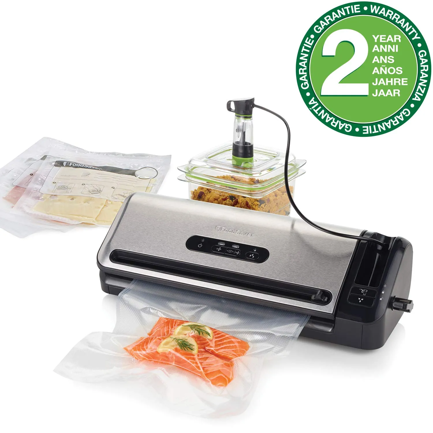 FoodSaver FFS017X machine sous vide avec fonction marinade et cutter