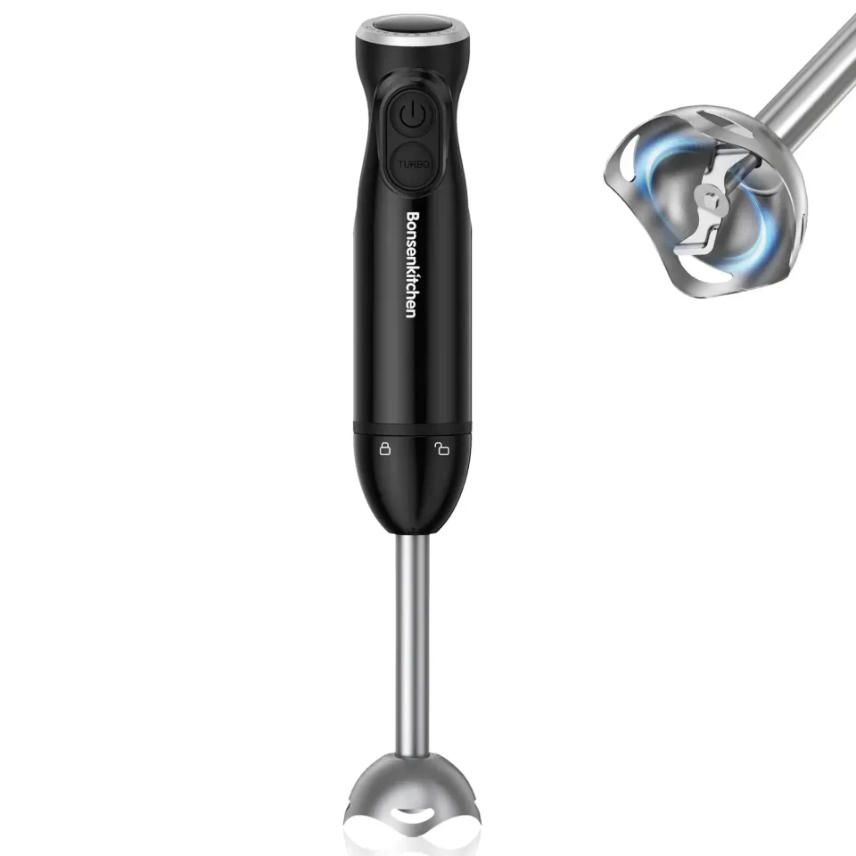 Bonsenkitchen Turbo 12 Speed HB3201 mixeur plongeant blanc 12 vitesses