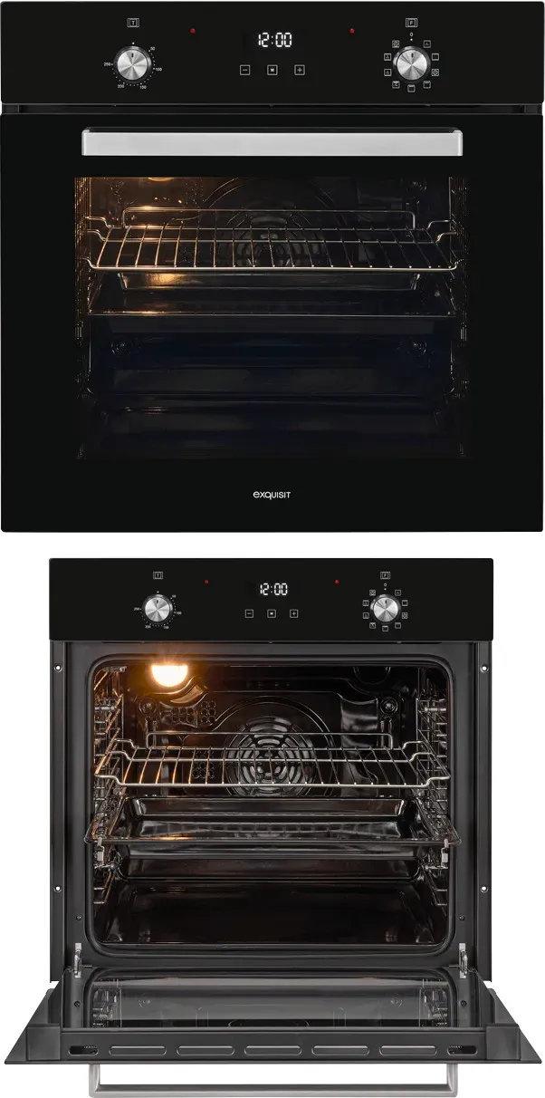 Exquisit EBE76-9-H-020 four encastrable noir