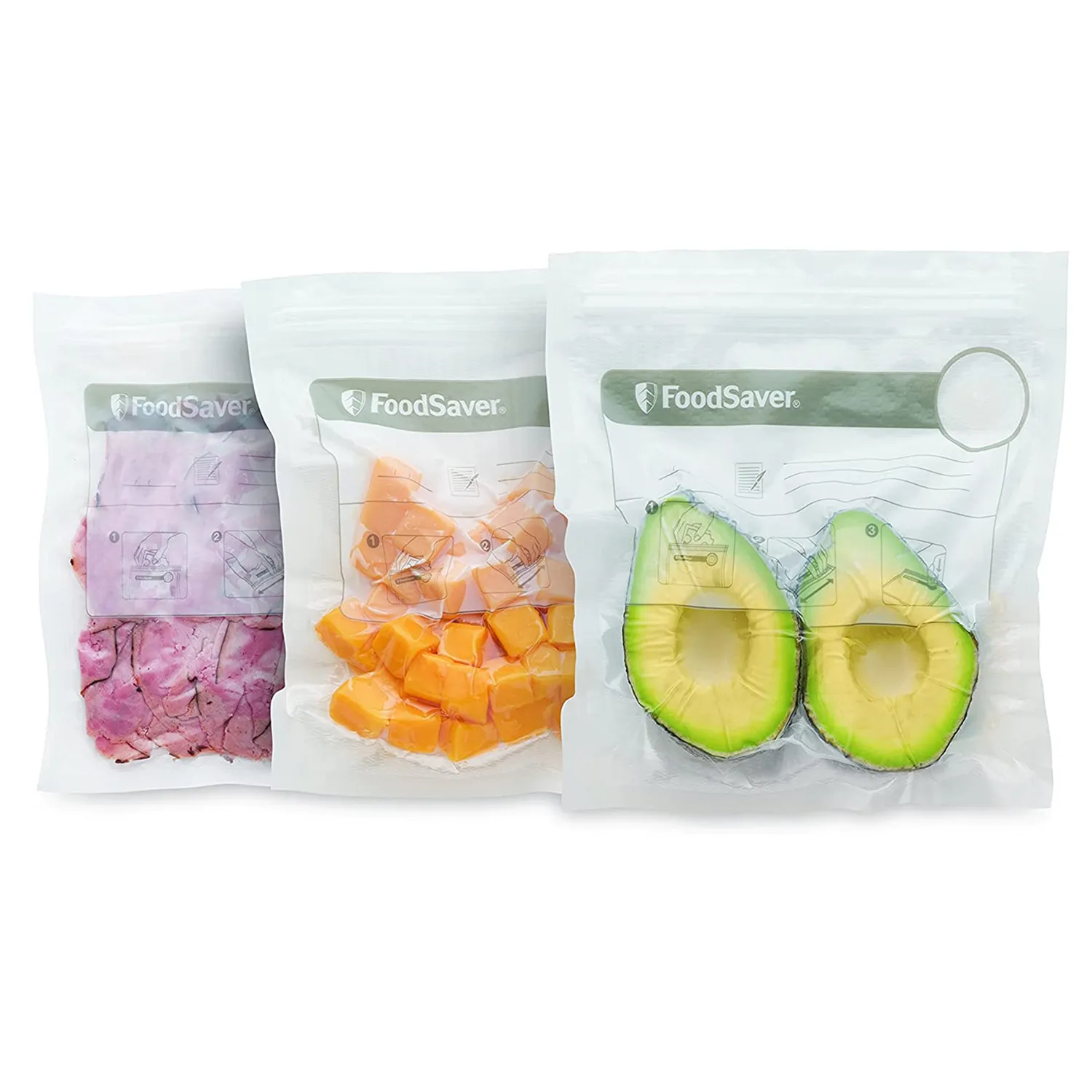 FoodSaver FVB015X sacs sous vide 0,95 L à zip, lot de 26