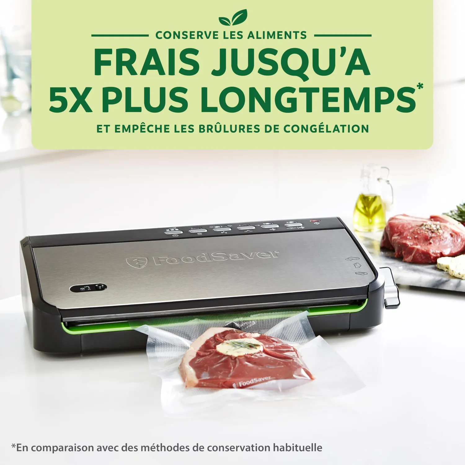 FoodSaver FFS005X machine sous vide avec cutter et rouleau 28 cm
