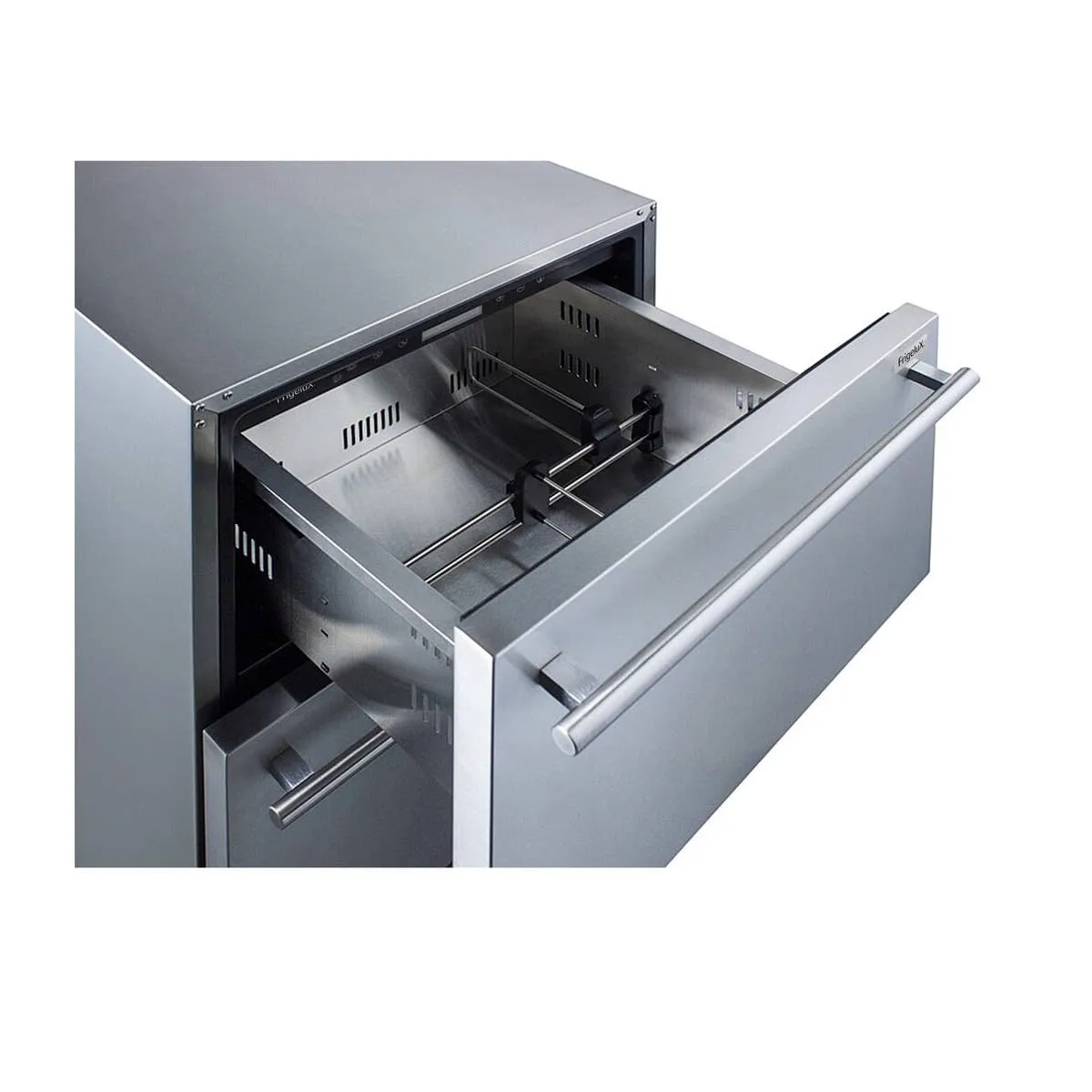 FRIGELUX RE2T136A réfrigérateur extérieur double porte 136 L inox