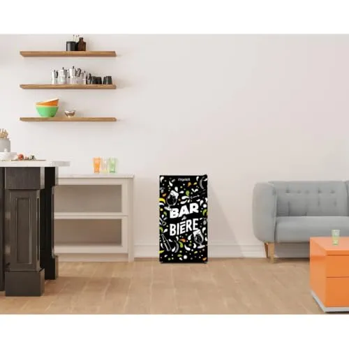 FRIGELUX BAB89NEG mini-bar 88 L porte vitrée sérigraphiée