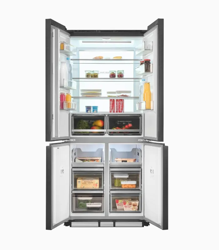 EXQUISIT EMD470-170-200E réfrigérateur américain inoxlook