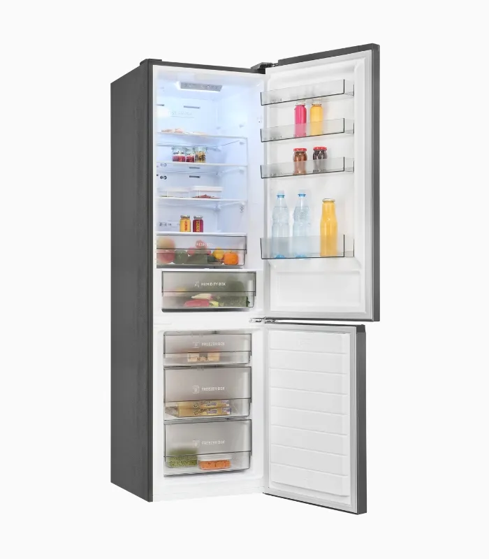 Exquisit KGC5380-115-NF-040C combiné frigo inox NoFrost
