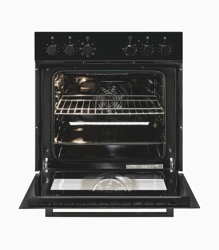 EXQUISIT EHE256-U-020-Set cuisinière encastrable noire