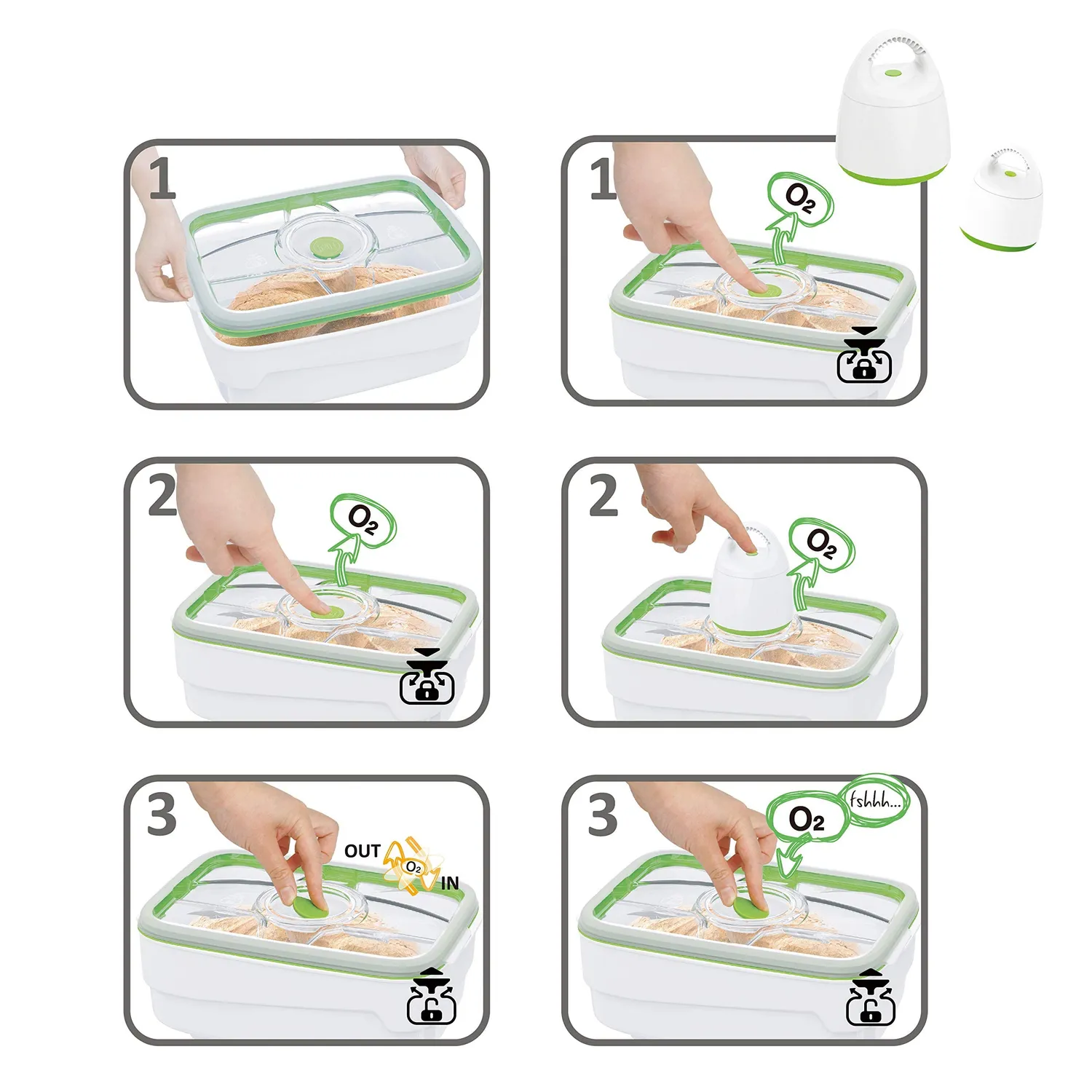 FOSA Série Munich boîte sous vide rectangulaire 4 L