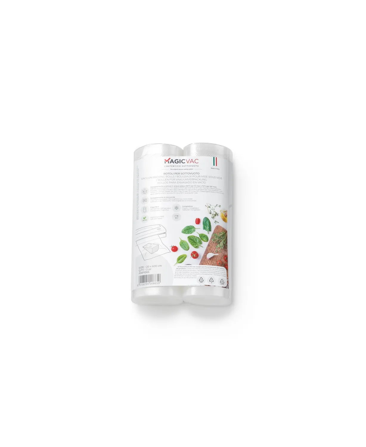 Magic Vac rouleaux sous vide 30 × 600 cm, lot de 2, sans BPA