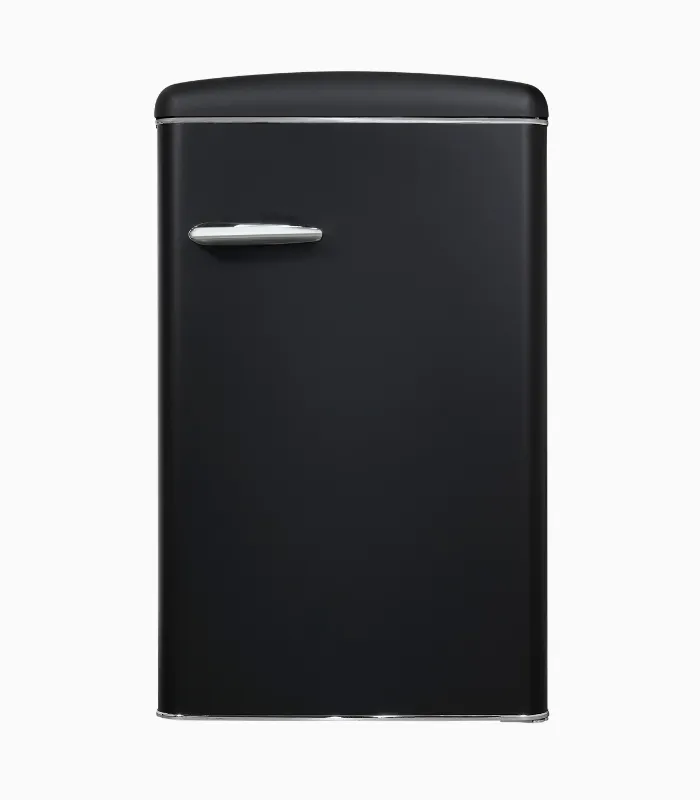 EXQUISIT RKS120-V-H-160C réfrigérateur rétro noir mat