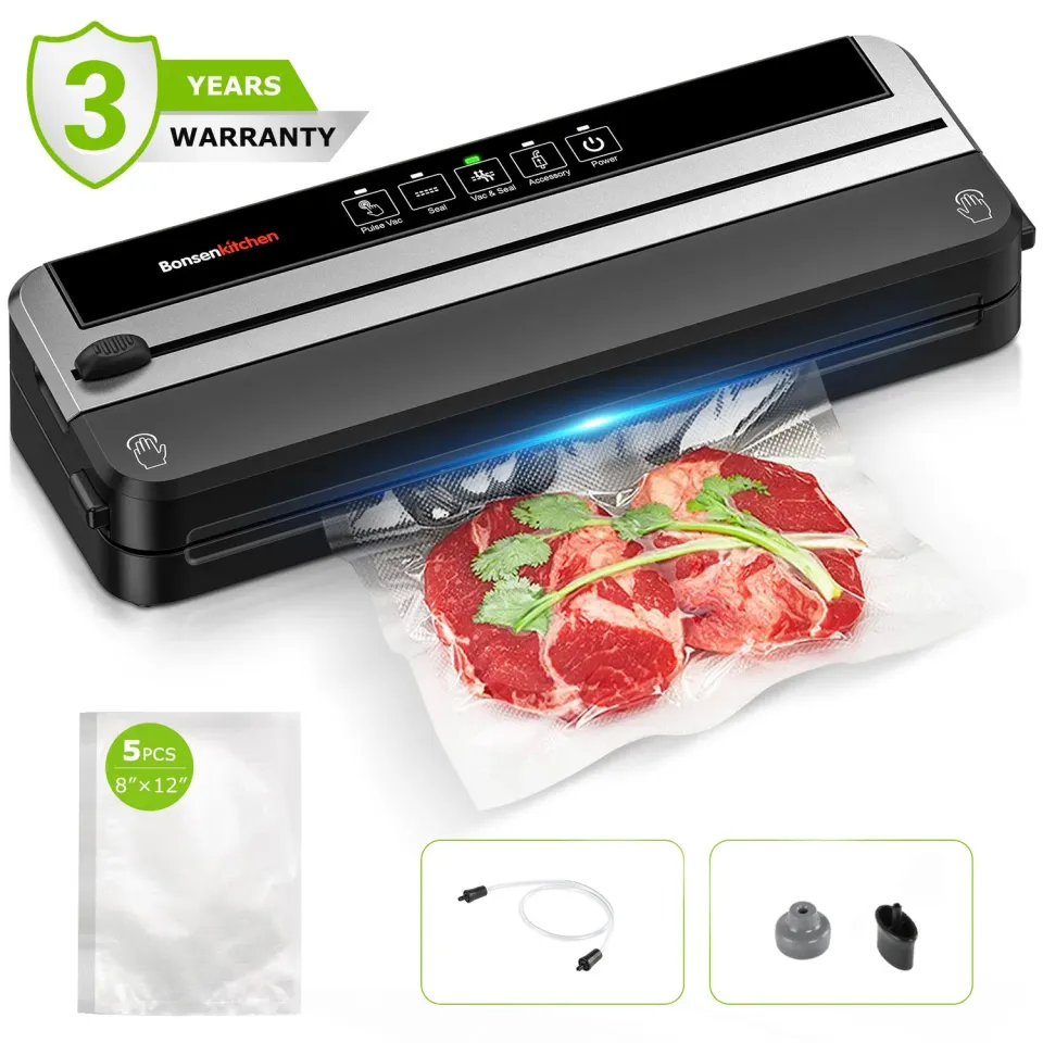 Bonsenkitchen VS2500 machine sous vide avec cutter et 5 sacs