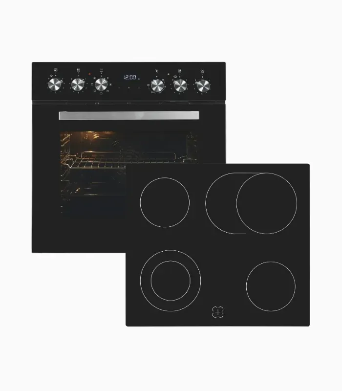 EXQUISIT EHE157-UBZ-020 ensemble encastrable noir avec cadre