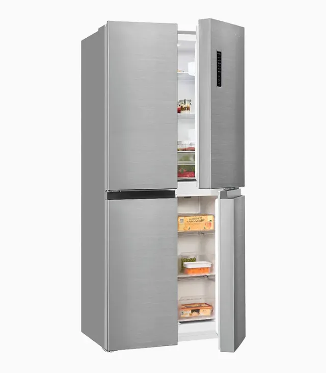 EXQUISIT MD365-125-040D réfrigérateur américain inox