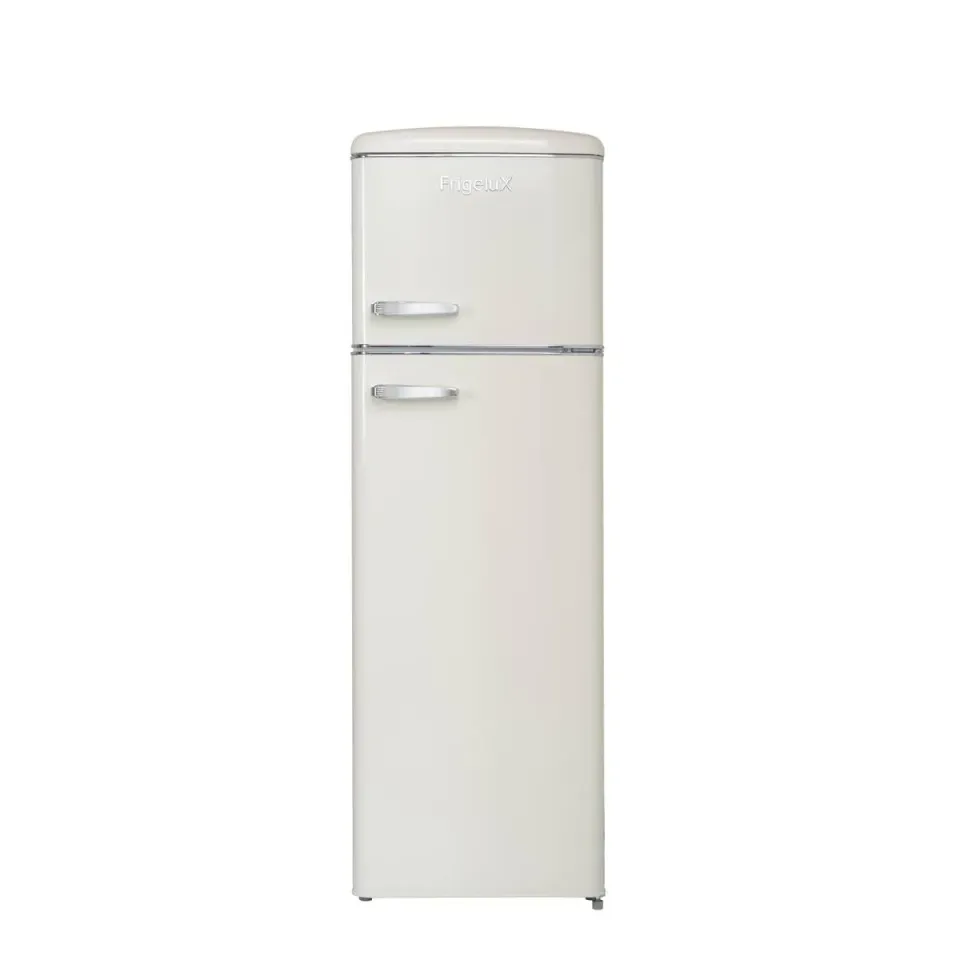 FRIGELUX RFDP246RCD réfrigérateur 2 portes crème 246 L rétro