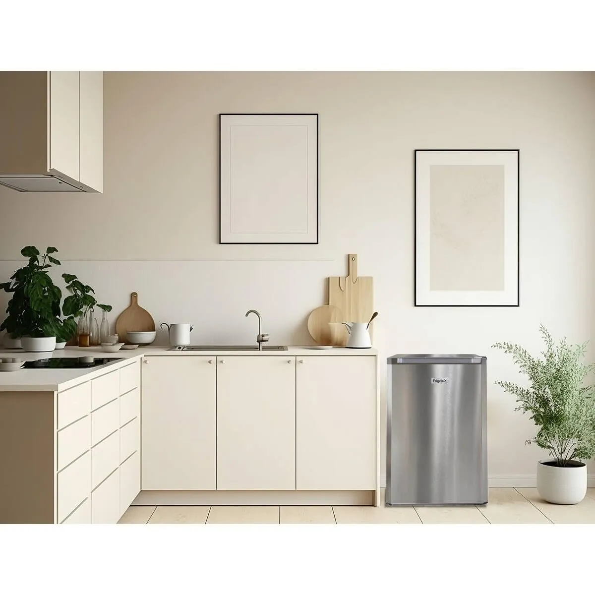 FrigeluX RTT127XE réfrigérateur table top 120 L silver sans freezer