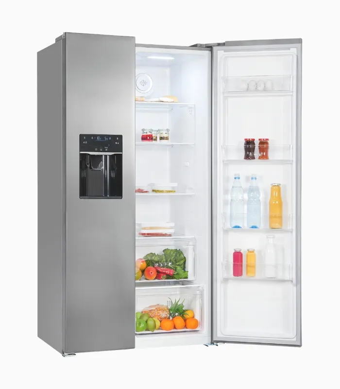 EXQUISIT SBS520-CF-040E réfrigérateur américain inox