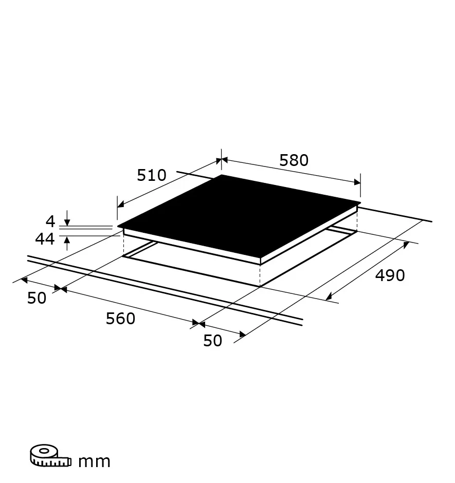 EXQUISIT EKC 601-2.1 BZ plaque de cuisson