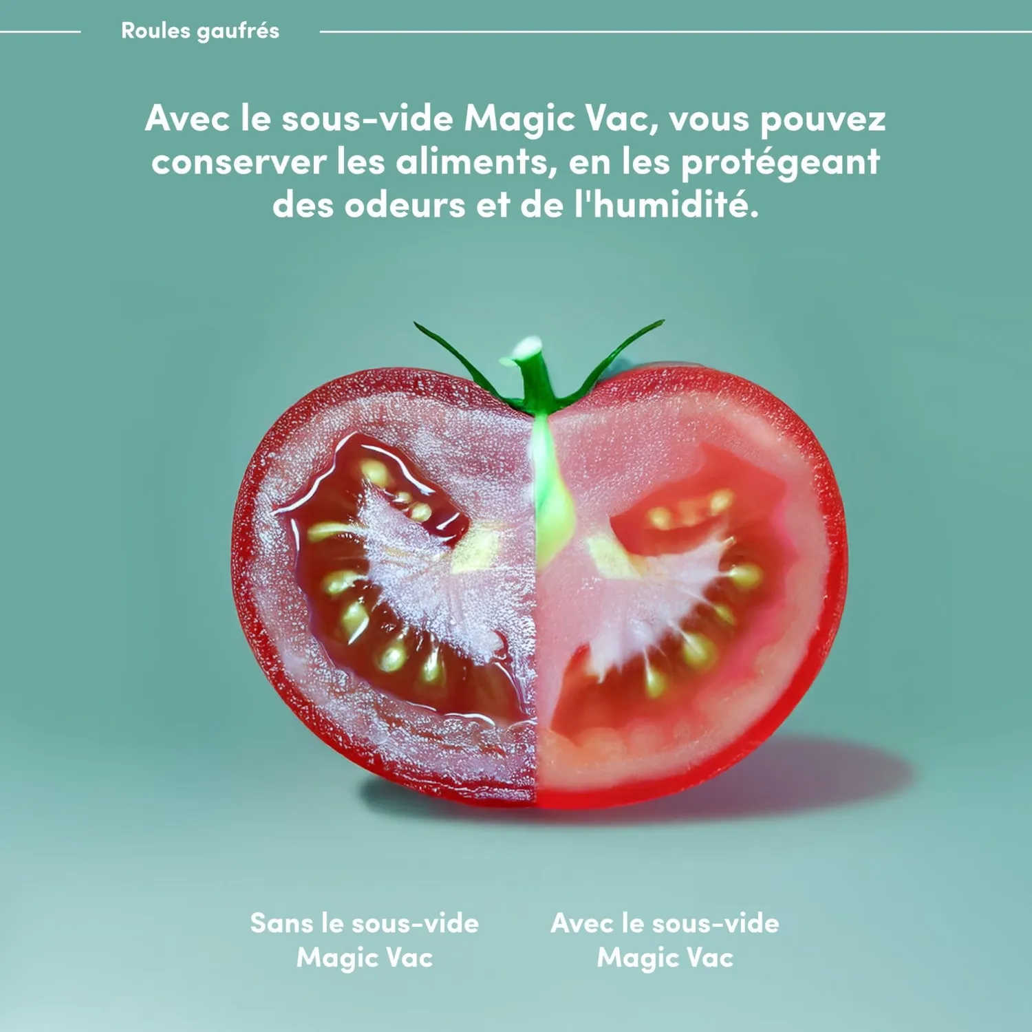 Magic Vac rouleaux sous vide 30 × 600 cm, lot de 2, sans BPA