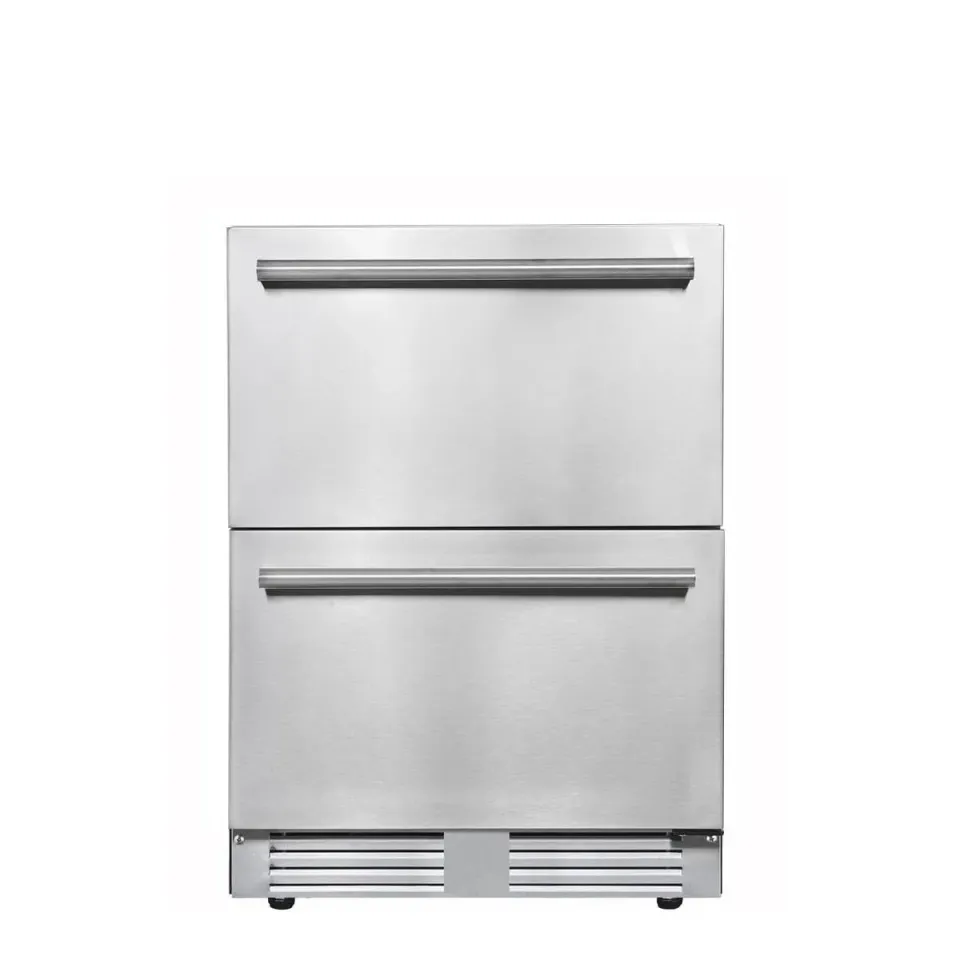 FRIGELUX RE2T136A réfrigérateur extérieur double porte 136 L inox