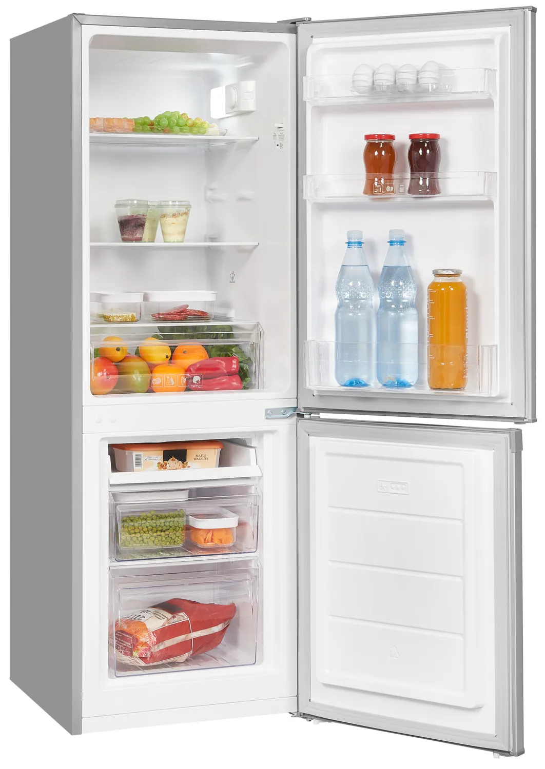 EXQUISIT KGC232-60-E-040E combiné réfrigérateur-congélateur inox