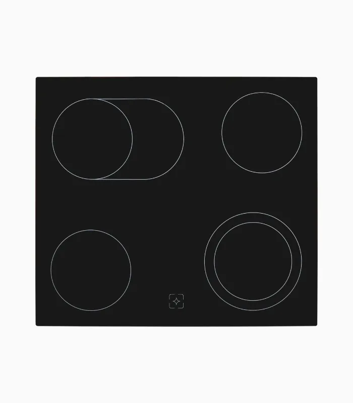 Exquisit EHE367-HBZ-120 kit four encastrable noir mat set
