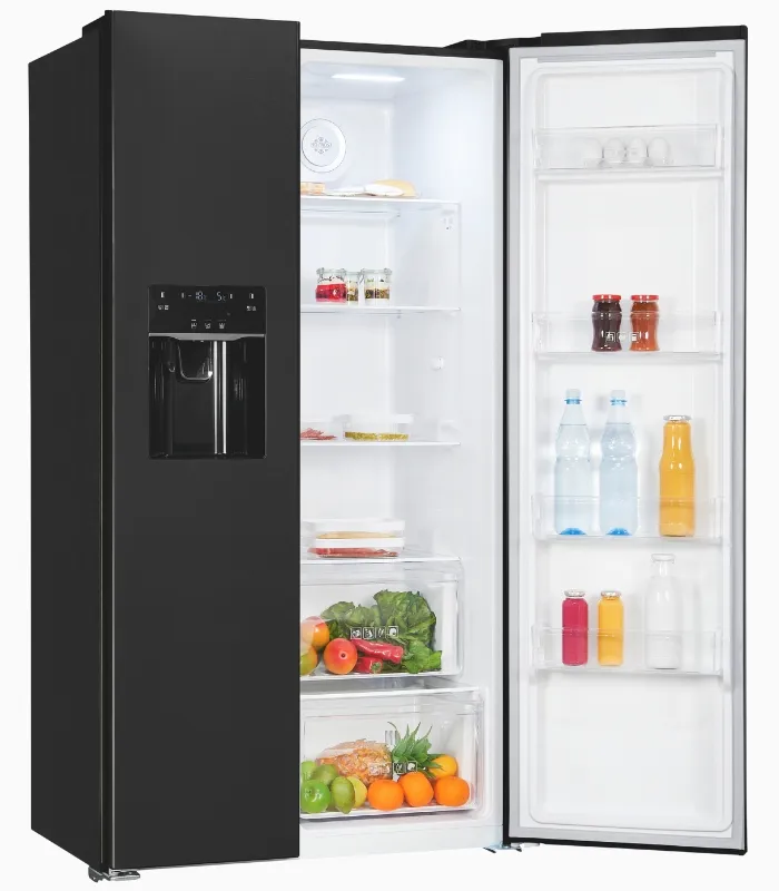 EXQUISIT SBS5520-CF-040E réfrigérateur américain aspect inox