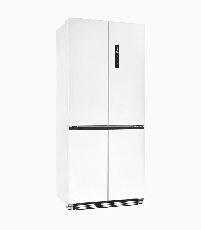 EXQUISIT EMD470-170-200E réfrigérateur américain inoxlook blanc