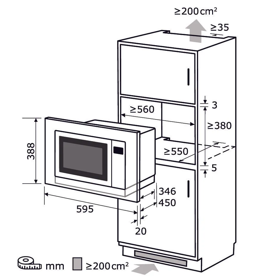 EXQUISIT EMW 2539.1 Hi micro-ondes encastrable