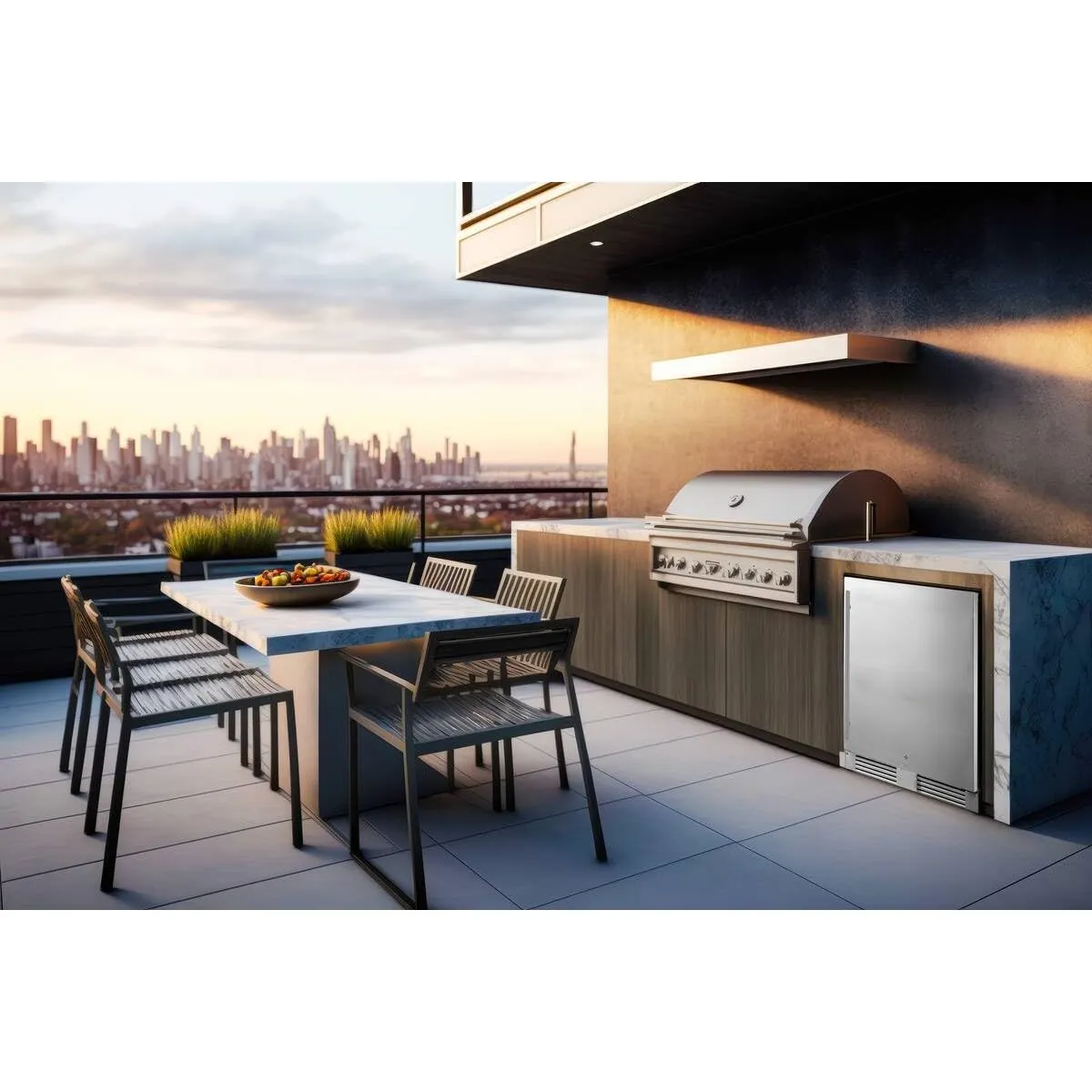 FRIGELUX RETT136A réfrigérateur extérieur 136 L inox IPX4