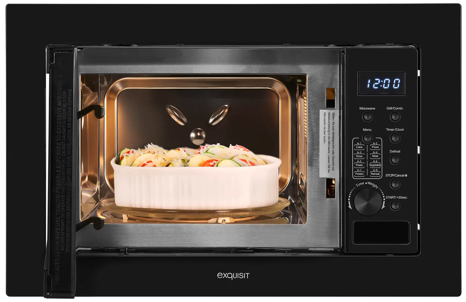 EXQUISIT EMW20-DG-020 micro-ondes encastrable noir