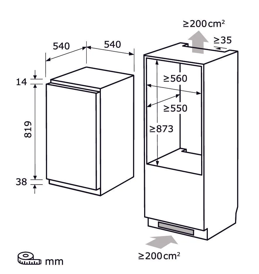 EXQUISIT EGS101-080E congélateur armoire