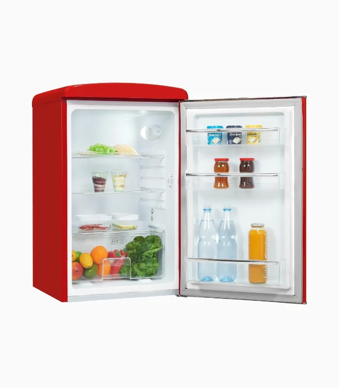 EXQUISIT RKS120-V-H-160C réfrigérateur rétro rouge