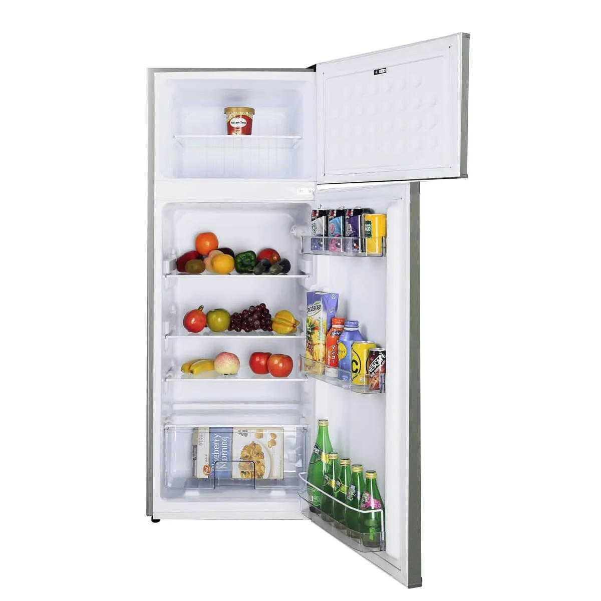 FRIGELUX RDP210XD réfrigérateur double porte 206 L look inox