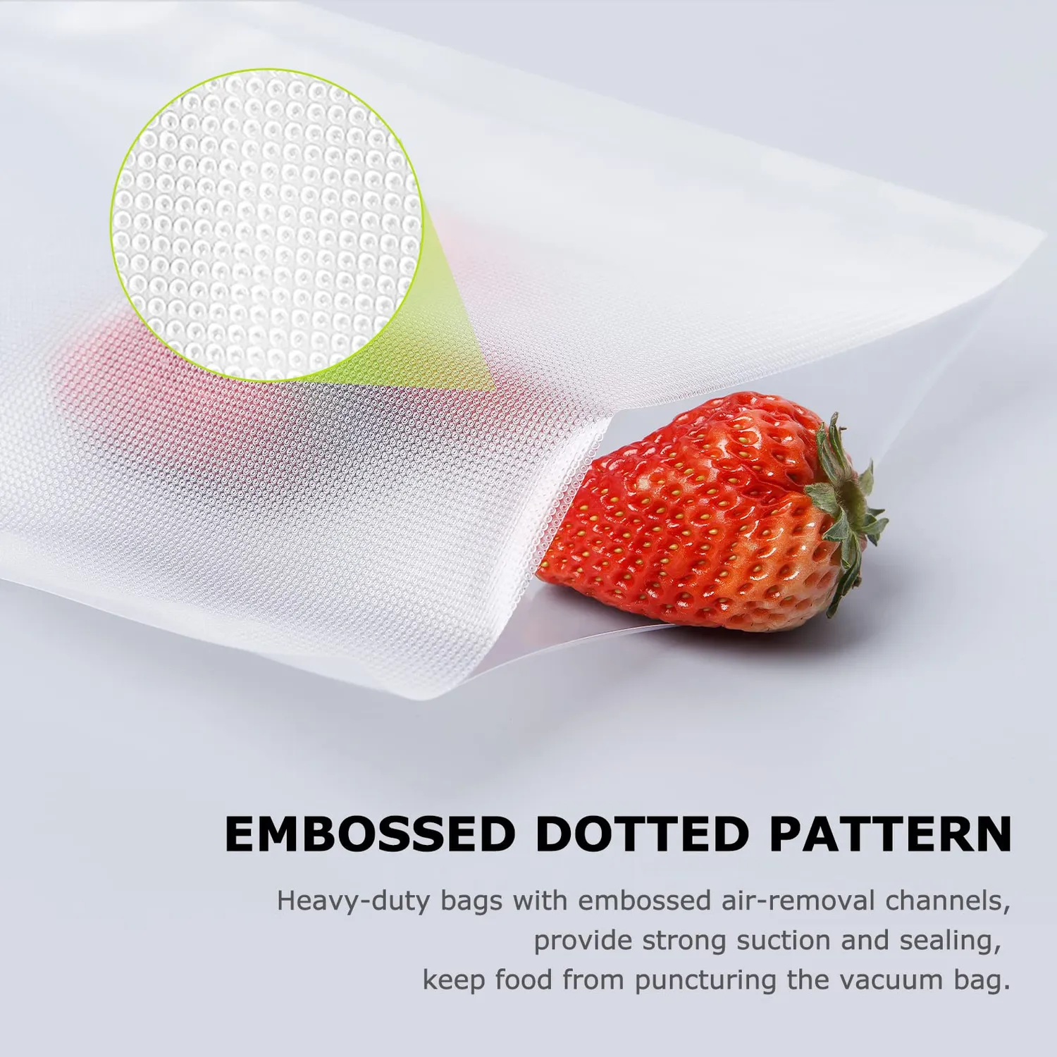 Bonsenkitchen VB3204 sacs sous vide prédécoupés 15 × 25 cm, 100 pièces