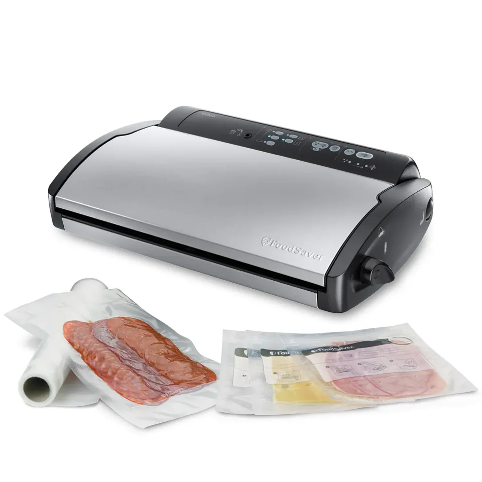 FoodSaver V2860-I machine sous vide avec sacs, argent et noir