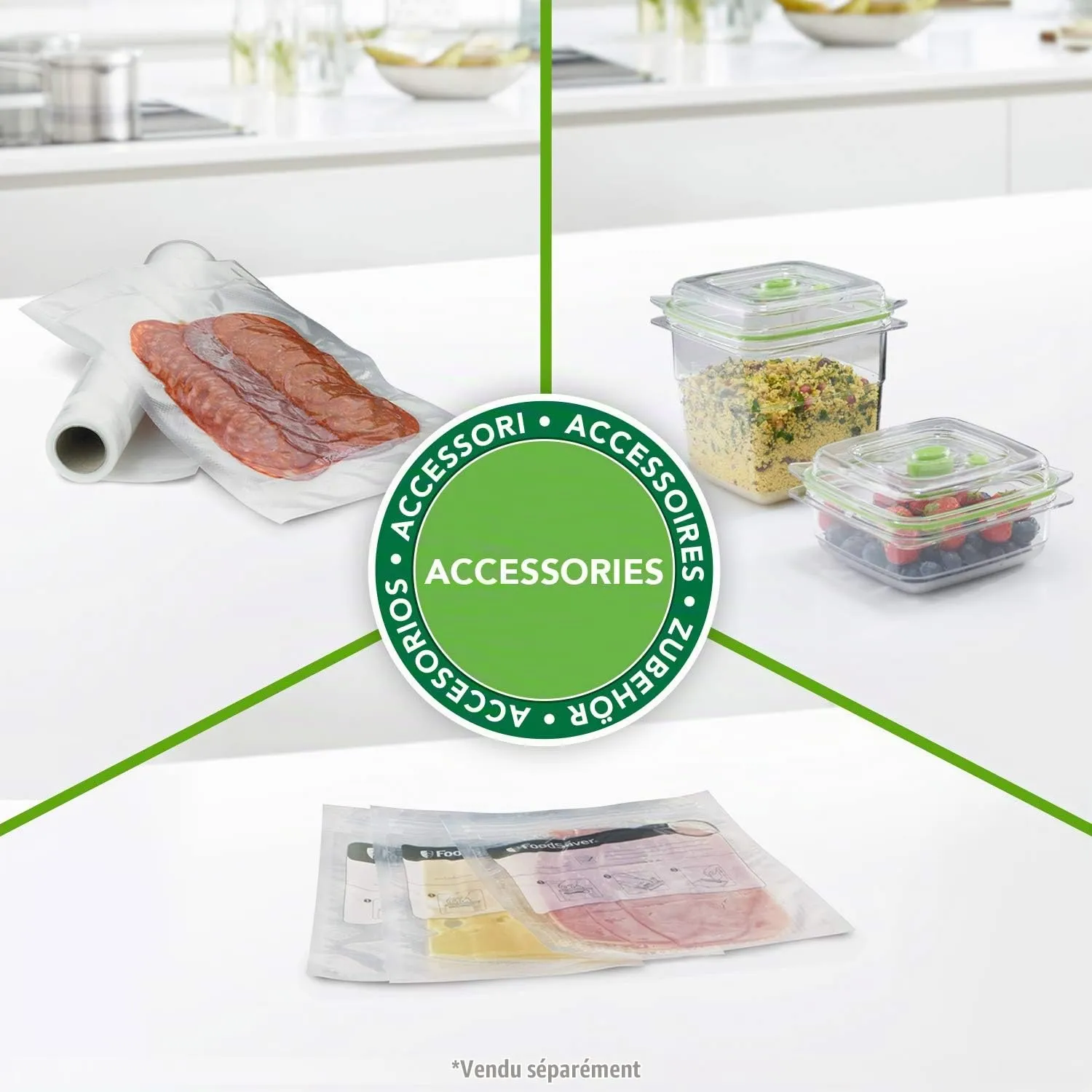 FoodSaver FFS017X machine sous vide avec fonction marinade et cutter