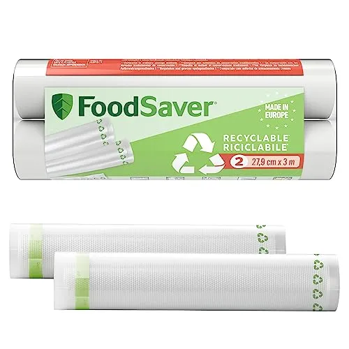 FoodSaver Original rouleaux sous vide 2 × 28 cm, recyclables et réutilisables