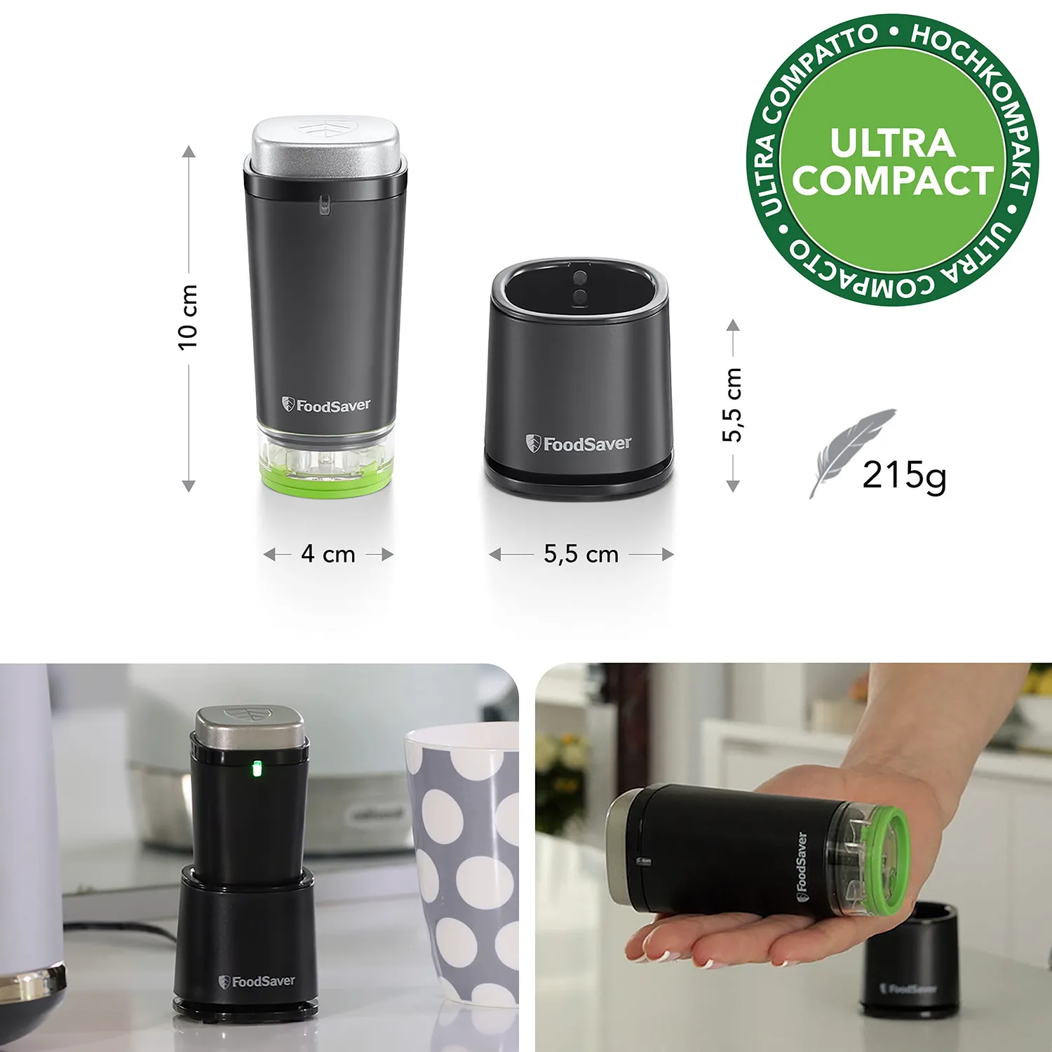 FoodSaver VS1199X machine sous vide portative sans fil avec accessoires