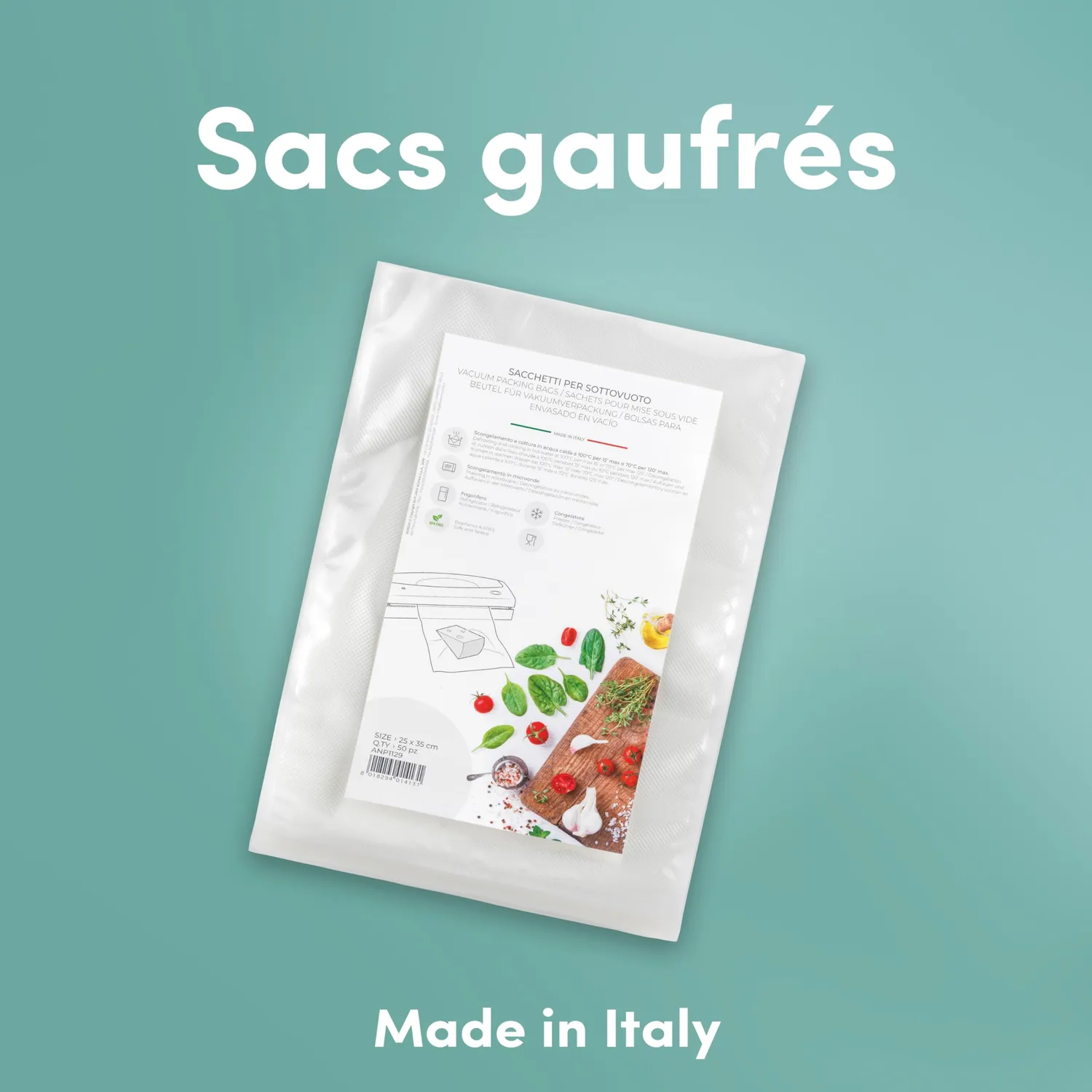 Magic Vac sacs sous vide 30 × 40 cm, lot de 50, sans BPA