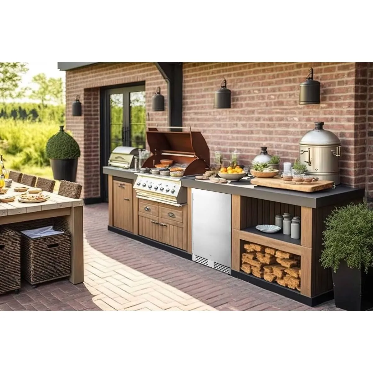 FRIGELUX RETT136A réfrigérateur extérieur 136 L inox IPX4
