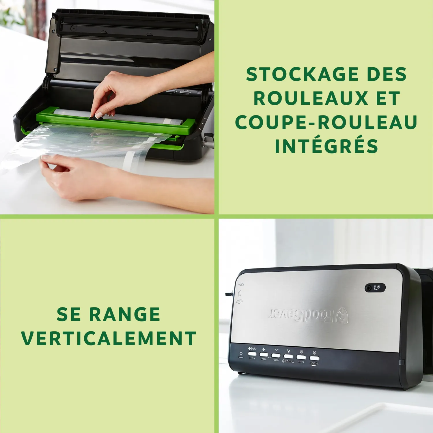 FoodSaver FFS005X machine sous vide avec cutter et rouleau 28 cm
